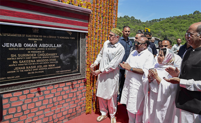 J&K CM Abdullah inaugurates upgraded hospital, key road link during Rajouri visit